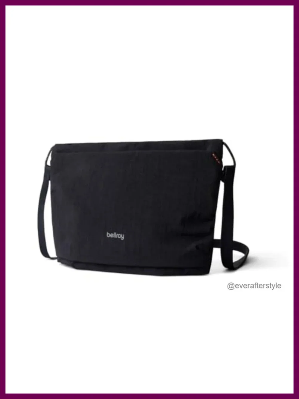 Nylon Crossbody Travel Pouch with Adjustable Strap, Water-Resistant Sling Bag